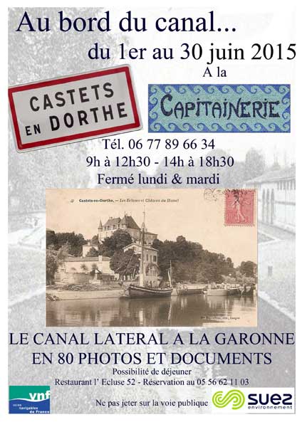 Exposition Canal de Garonne Juin